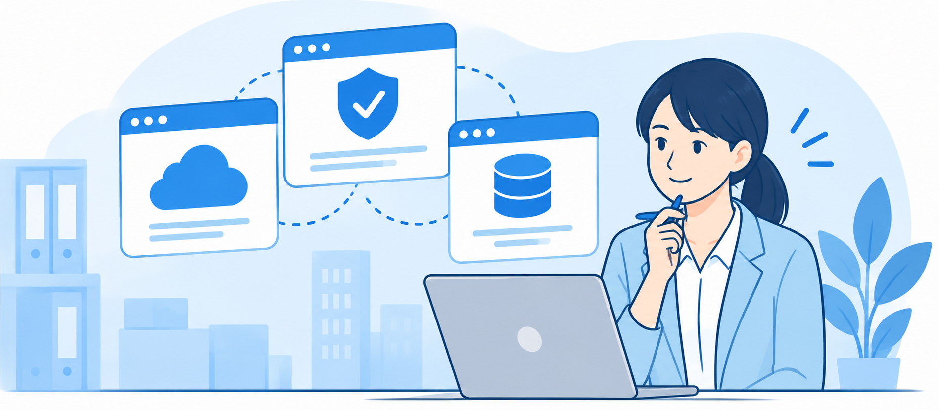 IT製品やサービスの選定・検証を支援するイメージ